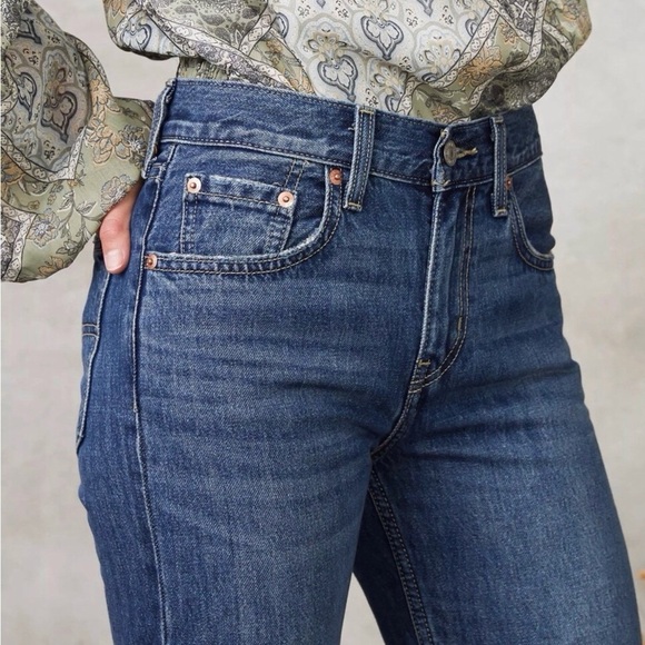 Levi’s W28 (US 6/7) Low Pro Straight Women’s Jeans Distressed A0964-0006 - Picture 11 of 12